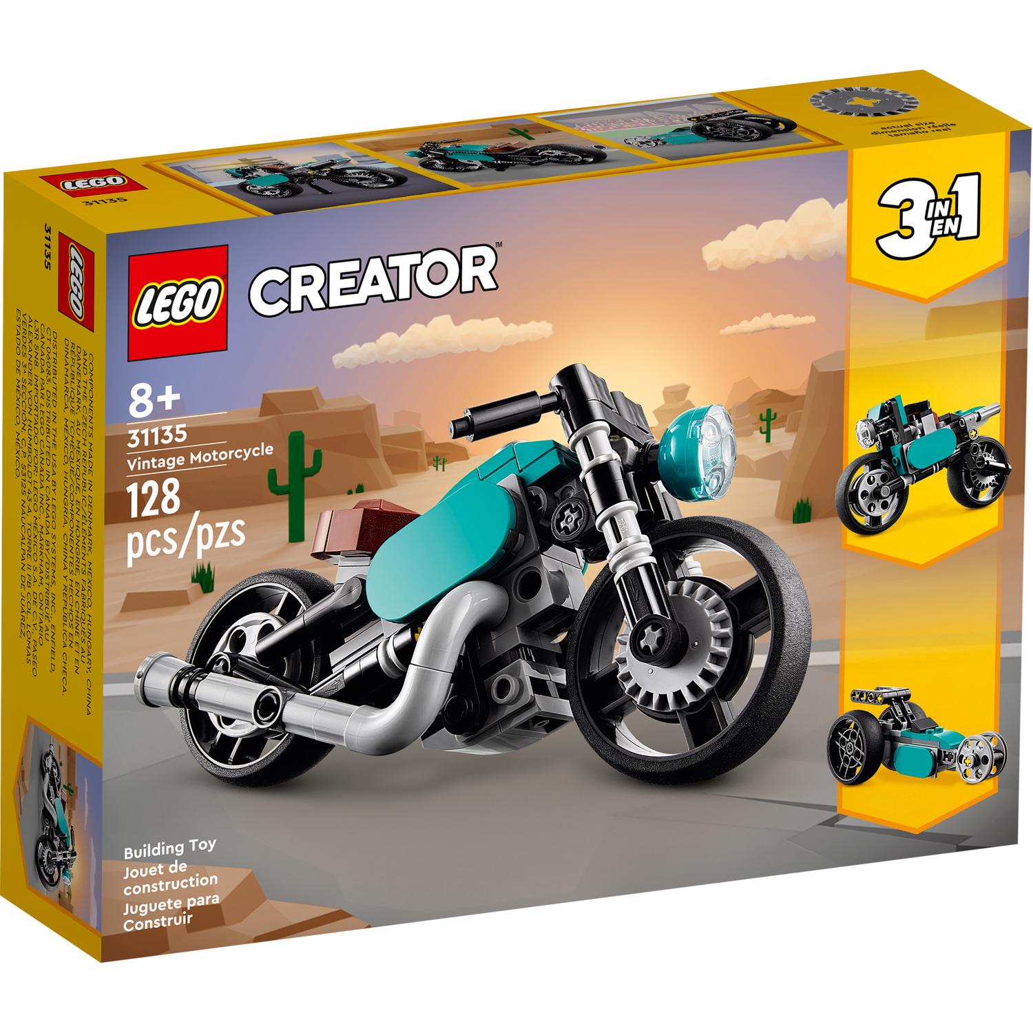 Photos - Construction Toy Lego Creator Creator Vintage Motorcycle Multicolored 128 pc 31135 