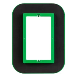 Madison Electric Draft Seal 6 in. Rectangle PVC Draft Seal Kit Black/Green