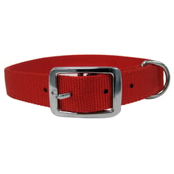 PDQ Red Nylon Dog Adjustable Collar Large