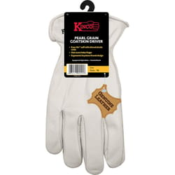 Kinco Men's Indoor/Outdoor Pearl Driver Gloves White XL 1 pair