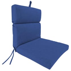 Jordan Manufacturing Blue Polyester Chair Cushion 4 in. H X 22 in. W X 44 in. L