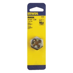 Irwin Hanson High Carbon Steel Metric Hexagon Die 10mm-1.00 1 pc