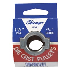 Chicago Die Cast 1-3/4 in. D X 3/4 in. D Zinc Single V-Grooved Pulley