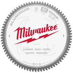 Milwaukee 12 in. D X 1 in. Carbide Tipped Circular Saw Blade 80 teeth 1 pk