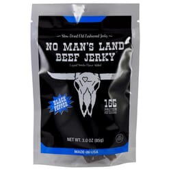 No Man's Land Black Pepper Beef Jerky 3 oz Bagged