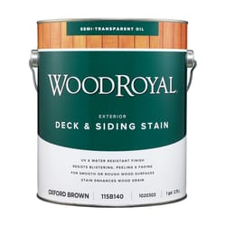 Ace Wood Royal Semi-Transparent Oxford Brown Oil-Based Deck and Siding Stain 1 gal