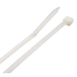 Power Gear 4 in. Plastic Cable Ties Clear 100 Pack