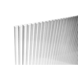 Plaskolite Clear Single Polycarbonate Sheet 48 in. W X 96 in. L X 1/4 in.