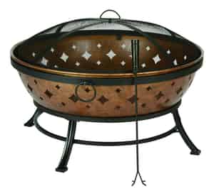 Living Accents  Noma  Fire Pit  22.4 in. H x 35.8 in. W Steel 