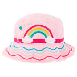 Stephen Joseph Rainbow Bucket Hat Pink One Size Fits Most