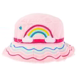 Stephen Joseph Rainbow Bucket Hat Pink One Size Fits Most
