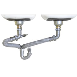 Snappy Trap 1-1/2 in. D PVC Double Sink Drain Kit