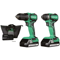 Metabo HPT 18V Cordless Brushless 2 Tool Compact Drill and Impact Driver Kit