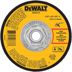 DeWalt 4-1/2 in. D X 5/8 in. Metal Grinding Wheel