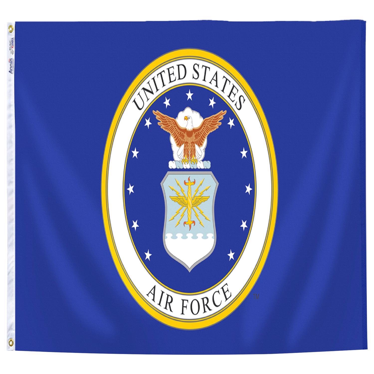 Annin Flagmakers US Air Force Military Flag 36 in. H X 5 ft. L Mfr ...