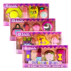 Bazic Products Assorted Pencil Eraser 4 pk