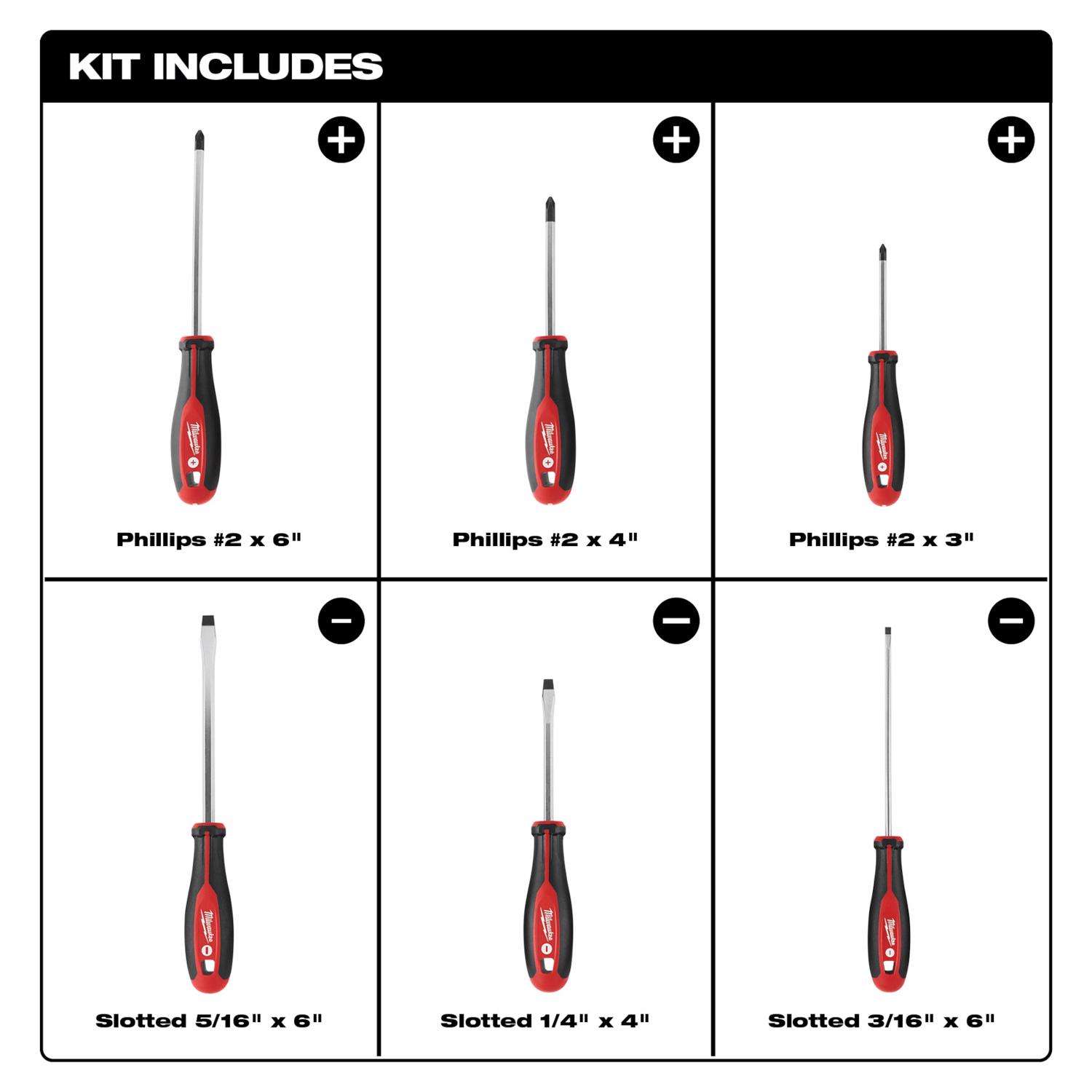 Milwaukee flat on sale head screwdriver