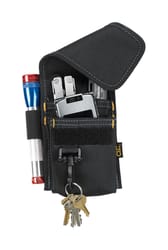 CLC 4 pocket Polyester Fabric Tool Holder 3.5 in. L X 7 in. H Black