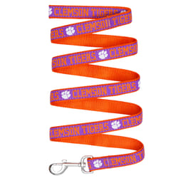 Pets First Team Colors Clemson Tigers Nylon Dog Leash Small