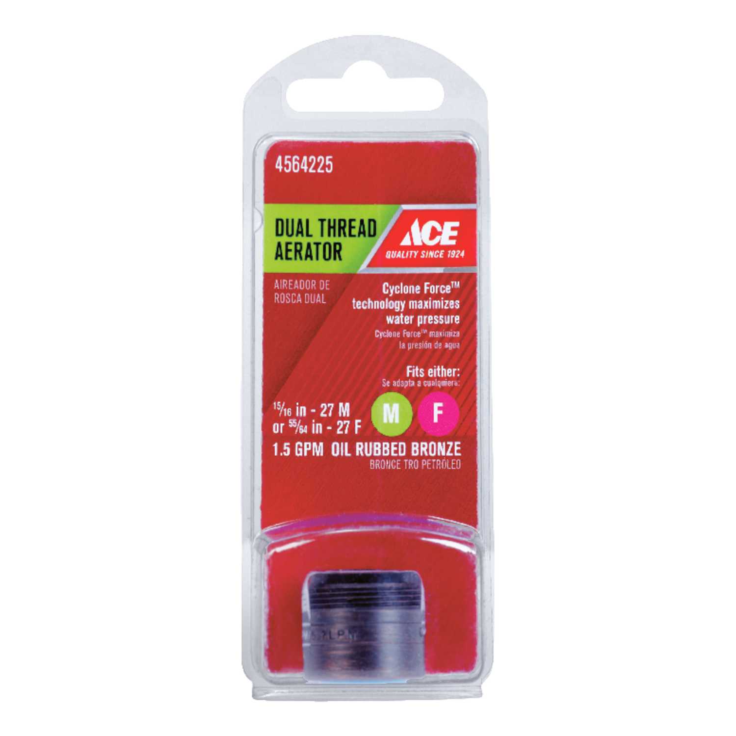 ACE Dual Thread Aerator Adapter 15/16 in. x 55/64 in. OilRubbed Bronze