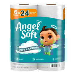 Angel Soft Toilet Paper 6 Rolls 320 sheet 1280 in.