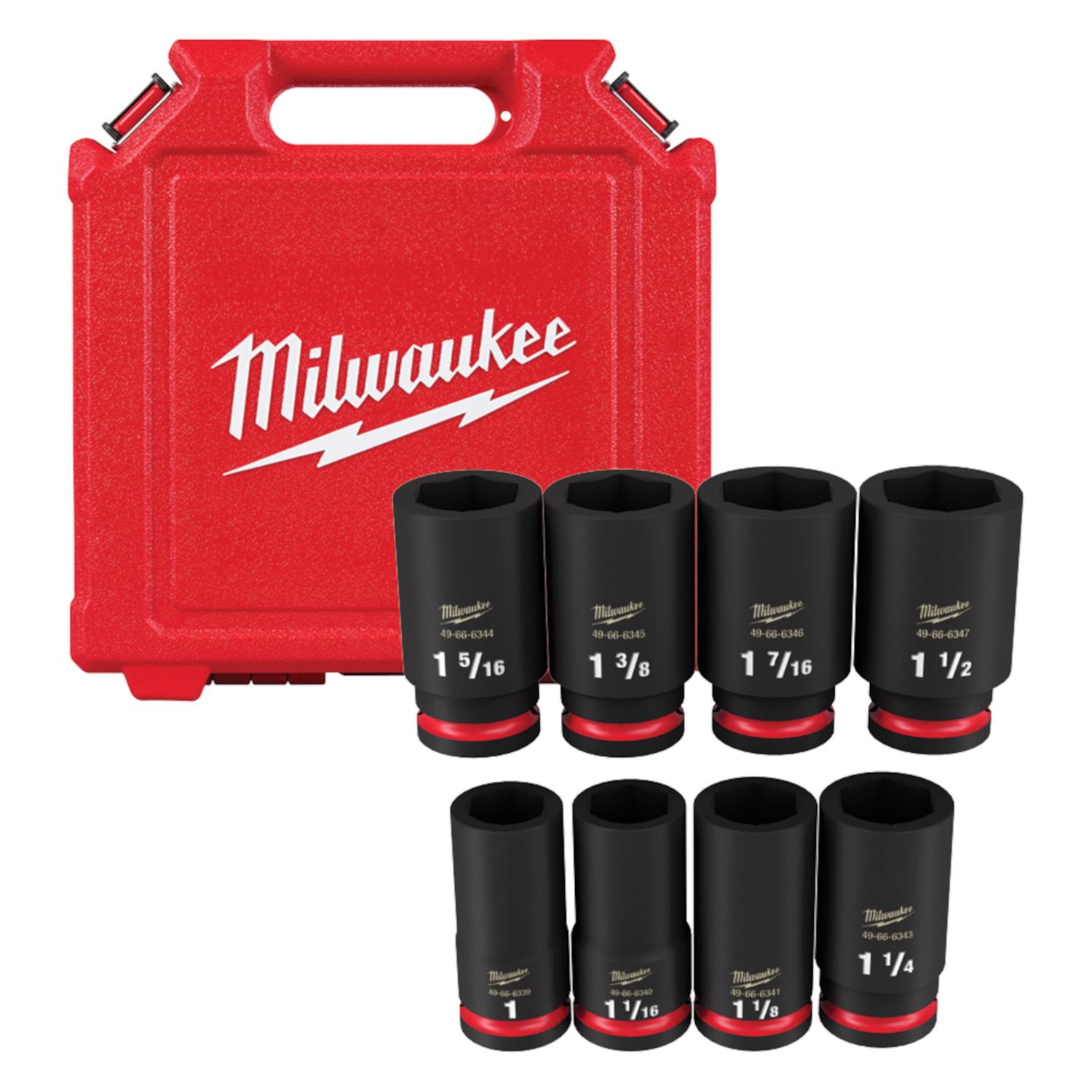 Photos - Tool Box Milwaukee Shockwave 1-3/8 in. X 3/4 in. drive SAE 6 Point Deep Impact Sock 