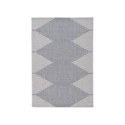 Signature Design by Ashley Alverno 94 in. W X 122 in. L Blue/White Geometric Polypropylene Area Rug