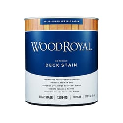 Ace Wood Royal Solid Tintable Flat Tint Base Light Base Acrylic Latex Deck Stain 1 qt