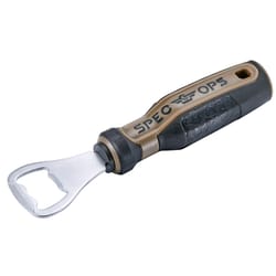 Spec Ops Black Chrome Plated Steel Manual Bottle Opener