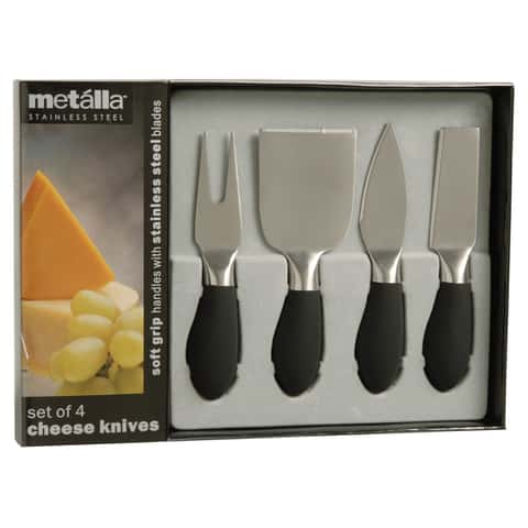 Set Of 2 Stainless Steel Open Blade Cheese Knives - Prodyne