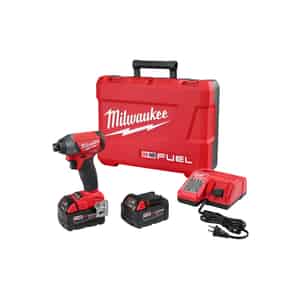 Milwaukee  M18 FUEL  18 volt 1/4 in. Hex  Cordless  Brushless Impact Driver  Kit 3000 rpm 3700 ipm 1 