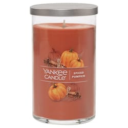 Yankee Candle Signature Orange Spiced Pumpkin Scent Pillar Candle 14.25 oz