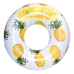 Coconut Float Rae Dunn Multicolored Vinyl Inflatable Pineapple Pool Float Tube