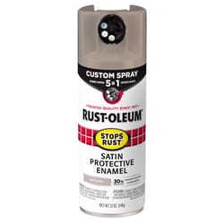 Rust-Oleum Stops Rust Custom Spray 5-in-1 Satin Driftwood Spray Paint 12 oz