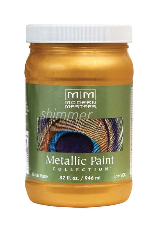 Modern Masters Shimmer Satin Iridescent Gold Metallic Paint 1 qt - Ace ...