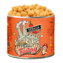 1 in 6 Snacks Carolina Peanut Factory Zesty Sriracha Peanuts 10 oz Can