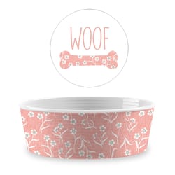 TarHong Blush Melamine 4 cups Pet Bowl For Dogs