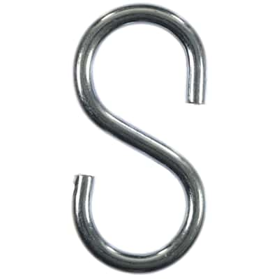 Ace Small Zinc Plated Silver Steel 2 125 In L S Hook 55 Lb 2 Pk Ace Hardware