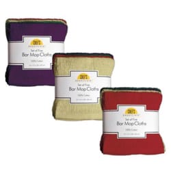 Kane Home Assorted Cotton Classic Bar Mop Dish Cloth 5 pk