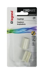 Legrand Cordmate 2 3/4 in. D Plastic Electrical Conduit Coupling For AC, MC and RWFMC Cable 1 pk