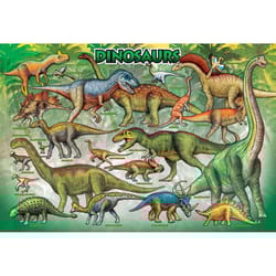 Eurographics Dinosaurs Lunch Bag Jigsaw Puzzles Multicolored 100 pc