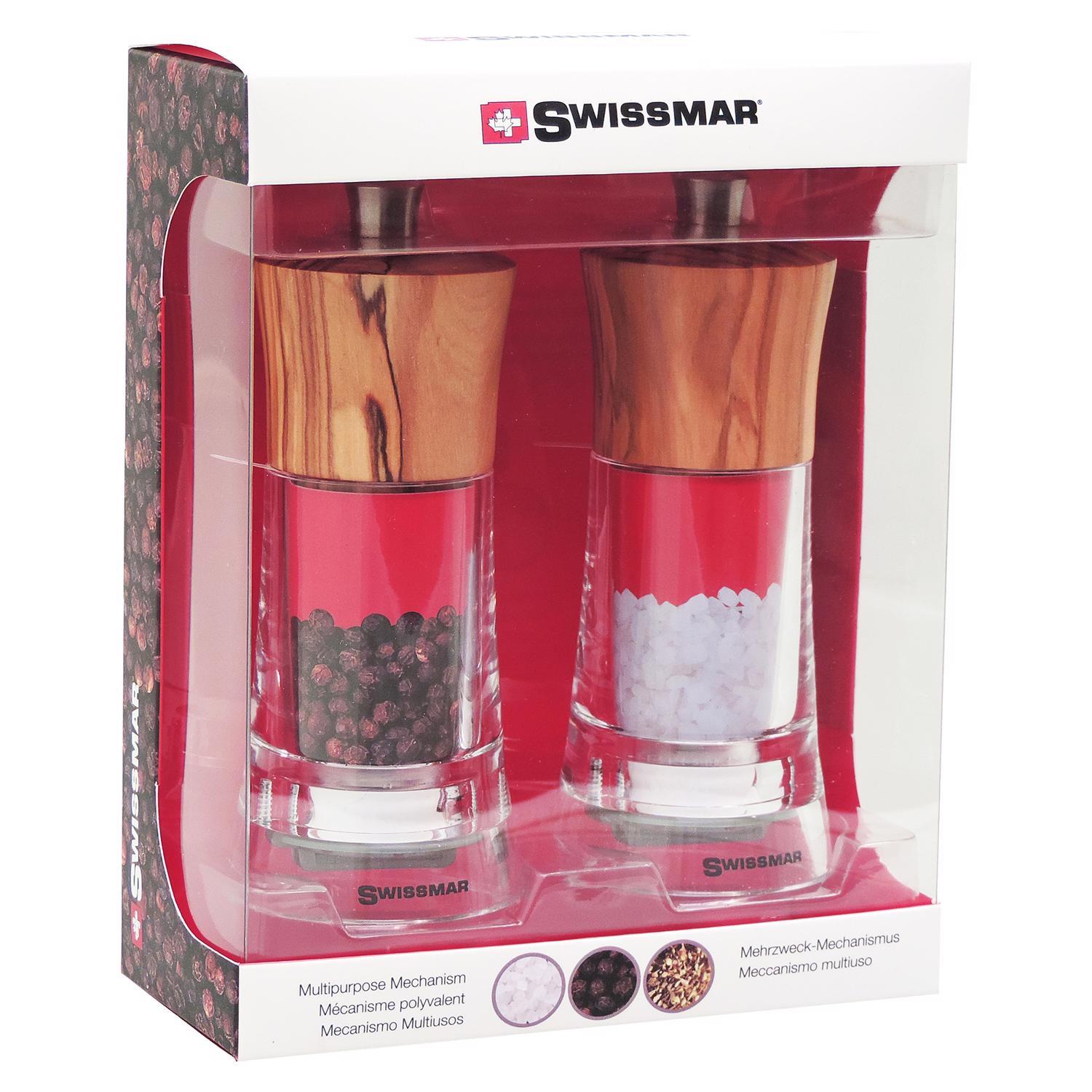 Swissmar Clear Acrylic Salt and Pepper Set 1 pk Sansujyuku sansujyuku.com
