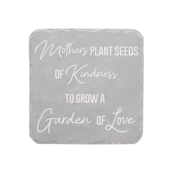 Pavilion Stones with Stories Gray Cement/Stone 7.75 in. H Mom's Garden Stepping Stone