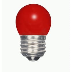 Satco S11 E26 (Medium) LED Bulb Red 15 Watt Equivalence 1 pk