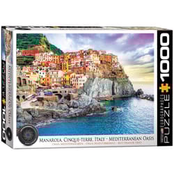 Eurographics Manarola Cinque Terre Italy Mediterranean Oasis Jigsaw Puzzles Multicolored 1000 pc