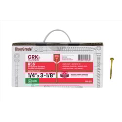 GRK Fasteners RSS 3-1/8 in. L Star Zinc-Plated W-Cut Structural Wood Screws 500 pk