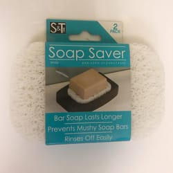 S & T White Bar Soap Saver