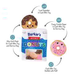 Pet Shop by Fringe Studio Assorted Plush Eat More Hold Foods Dog Toy 1 pk