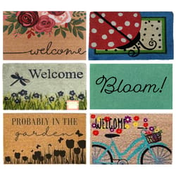 DHTG 18 in. W X 28 in. L Assorted Summer Coco Door Mat