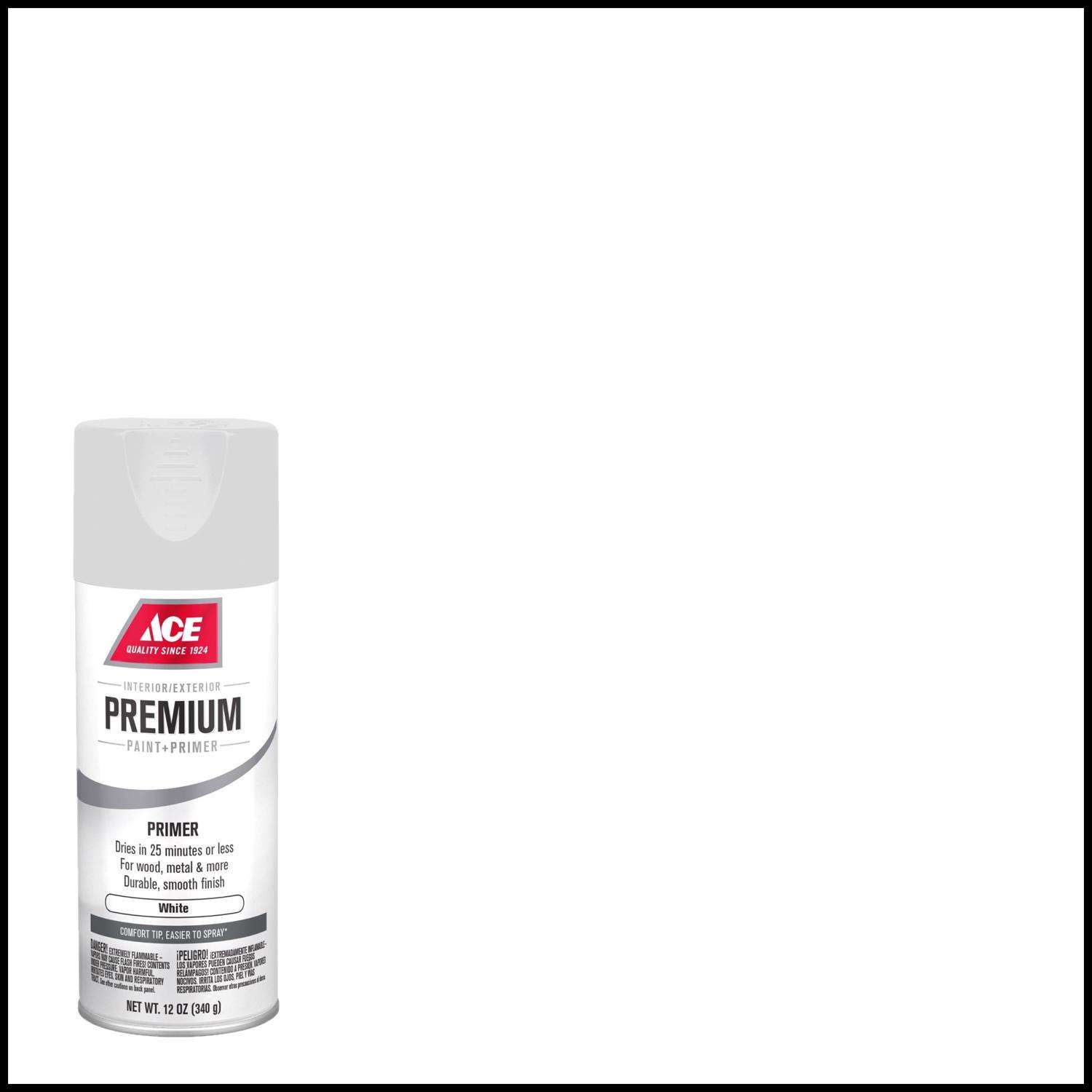 Ace Premium White Spray Primer 12 oz Ace Hardware